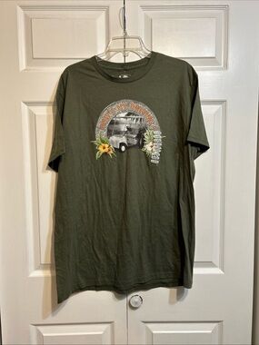 NWT Island Shores “How’s My Driving?” Golf Cart T Shirt Tee Size XL Green